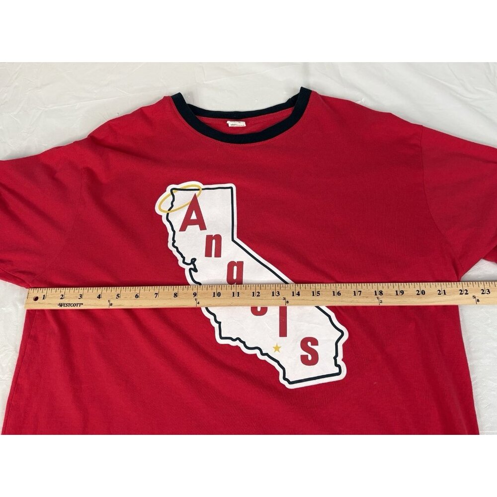 Shohei Ohtani Los Angeles Angels Adult XL Ringer Graphic TShirt No. 17 Red Nikon - Picture 11 of 13